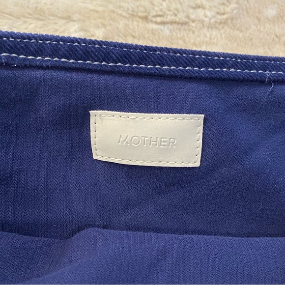 MOTHER💕The Ruffle Mini Skirt in Bet Blueprint Size 28 - Picture 11 of 15